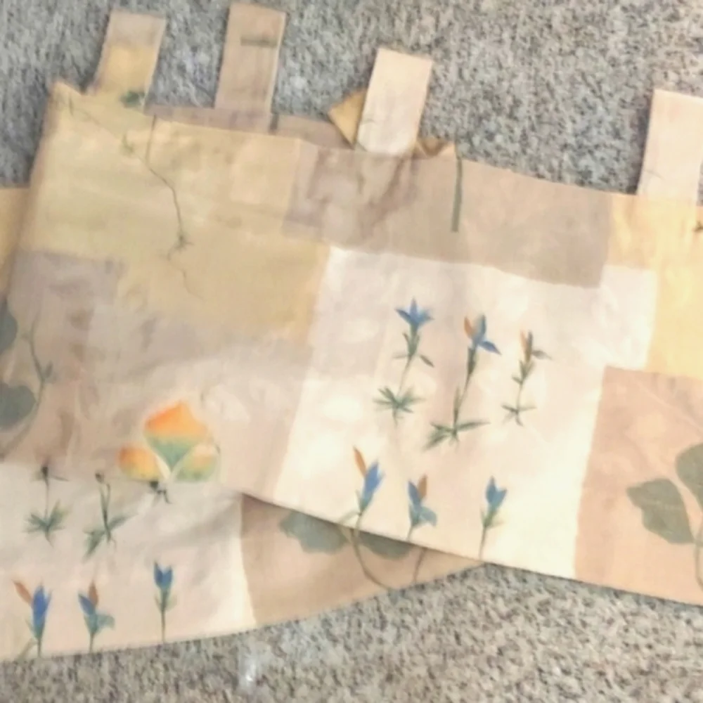 Vintage Martex patchwork Valance Curtain